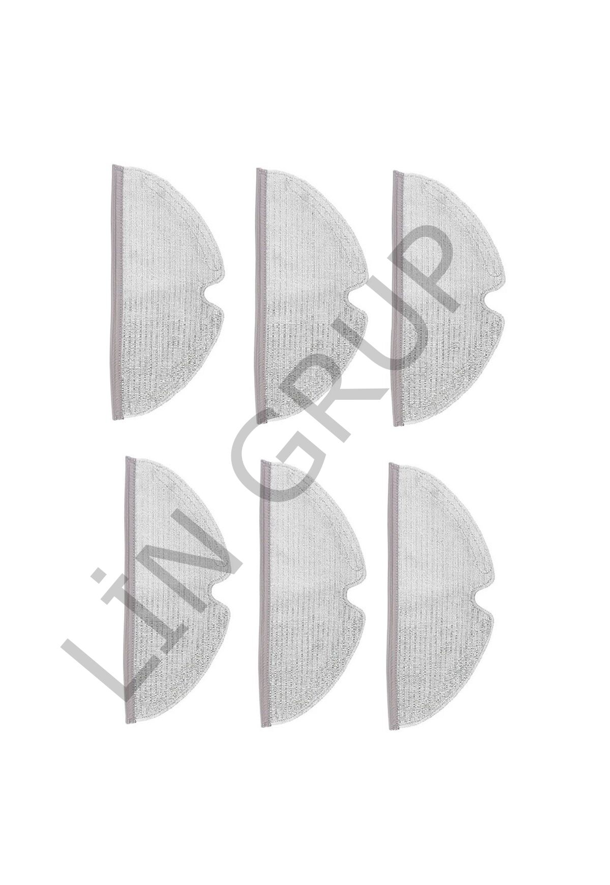 Roborock S6 Robot Süpürge Uyumlu 6'lı Mop Bezi