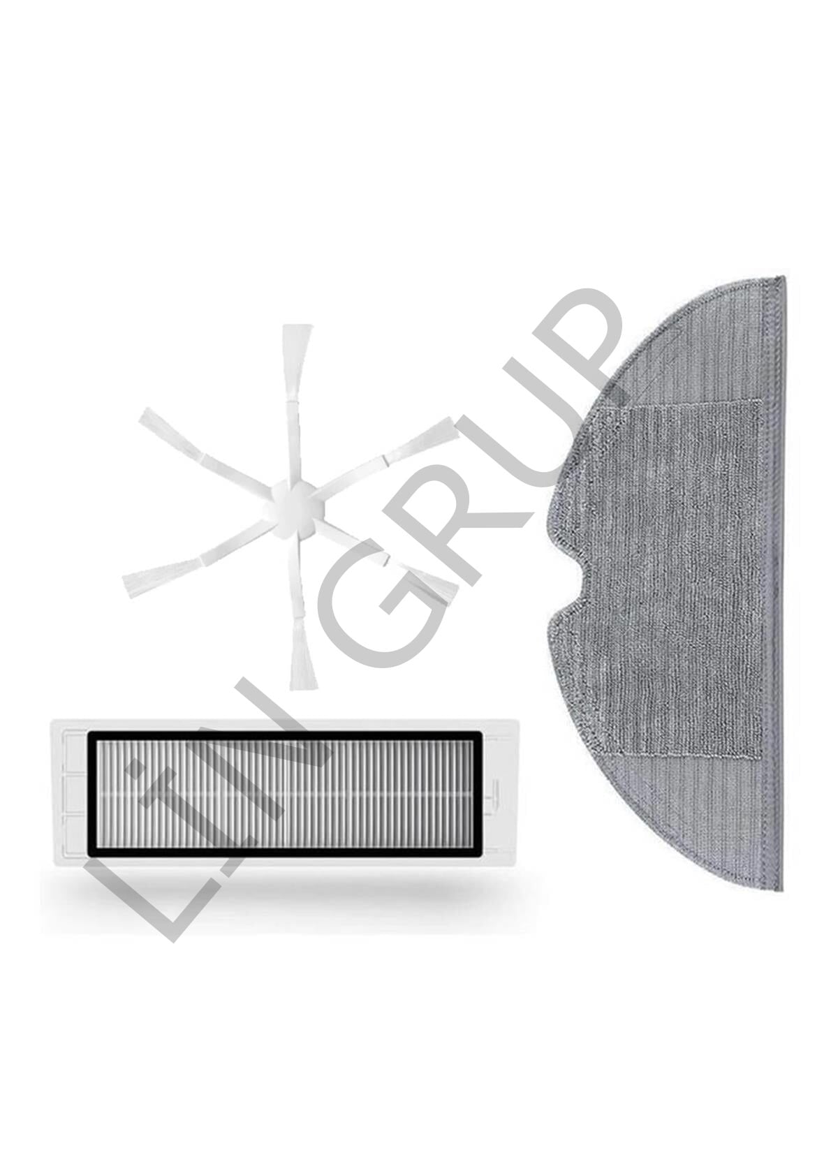 Xiaomi Vacuum Mop 2 (STYTJ03ZHM) Robot Süpürge Uyumlu 3'lü Yedek Parça Seti