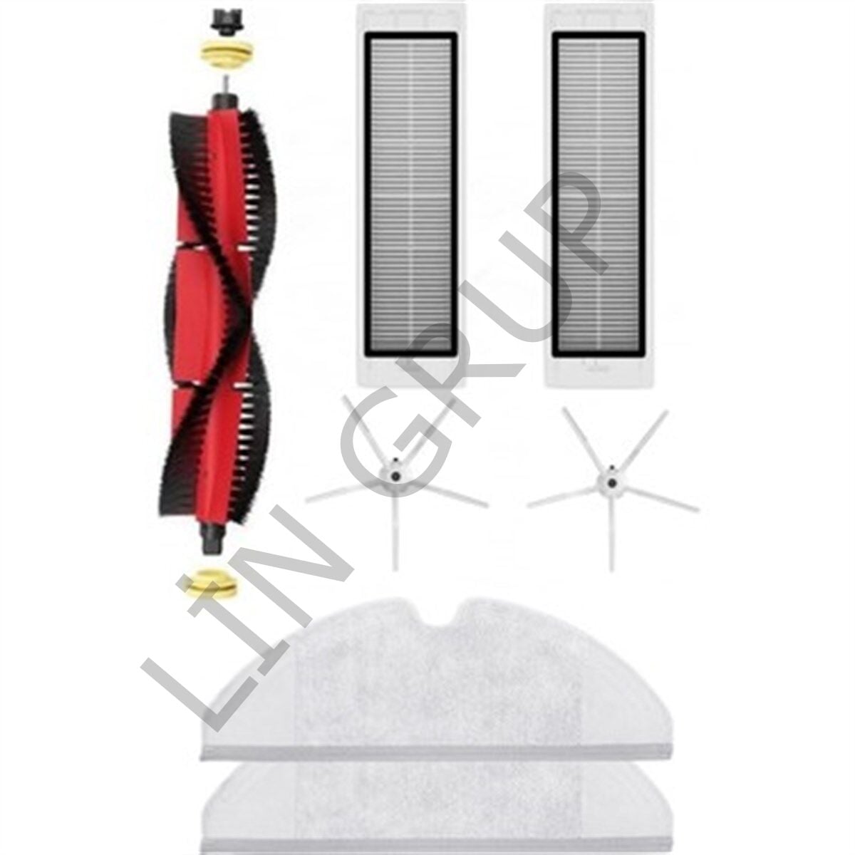 Roborock S6 Robot Süpürge Uyumlu 7'li Yedek Parça Seti
