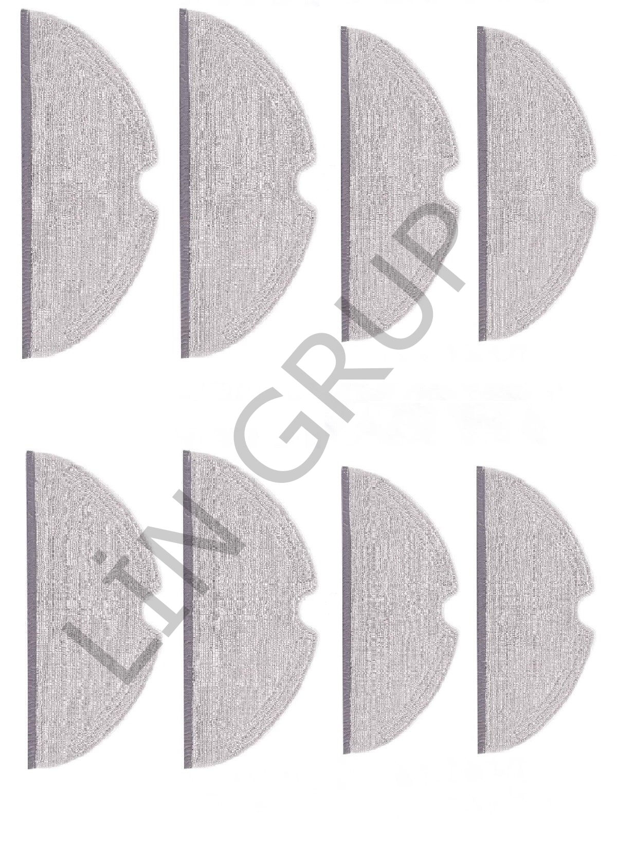 Roborock S6 Robot Süpürge Uyumlu 8'li Mop Bezi