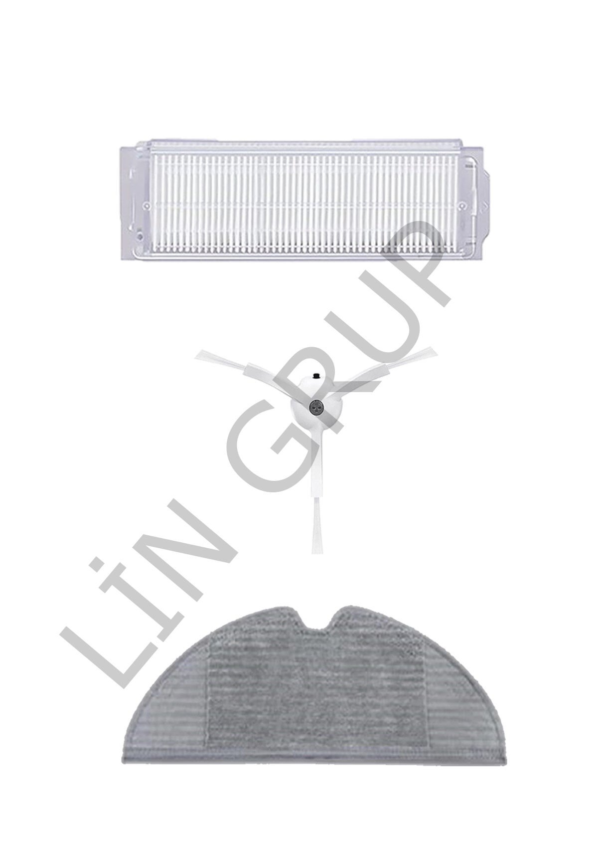 Xiaomi Vacuum Mop 2 Pro (MJST1SHW) Robot Süpürge Uyumlu 3'lü Yedek Parça Seti