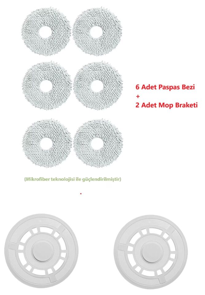 Xiaomi S10+ plus S20+ X20 robot vacuum braket ve mop paspas