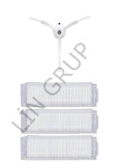 Xiaomi Vacuum Mop 2 Pro (MJST1SHW) Robot Süpürge Uyumlu 4'lü Yedek Parça Seti