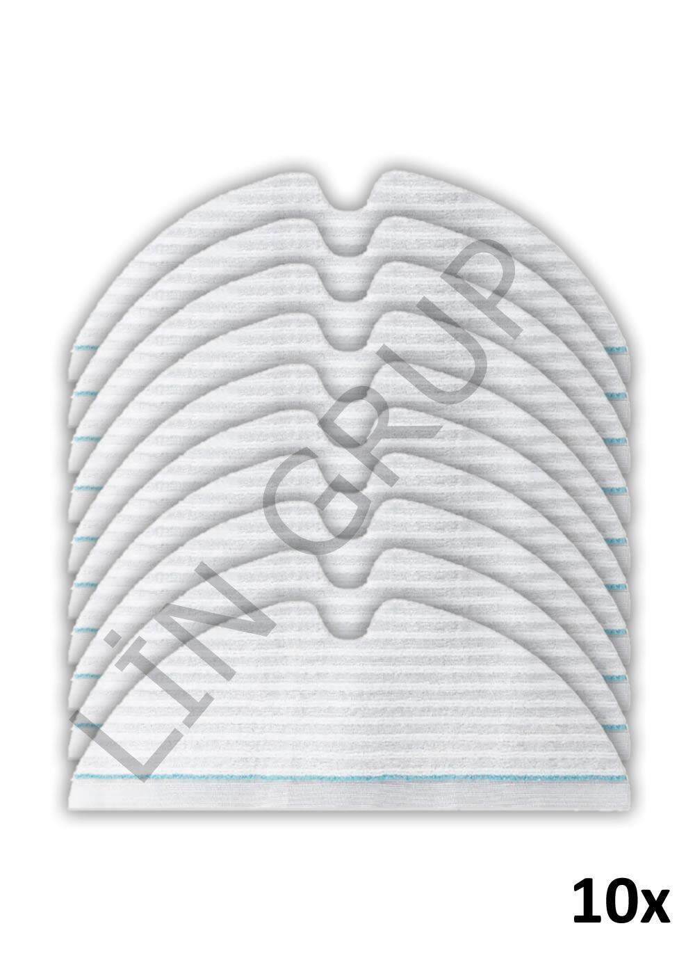 Roborock S6 Robot Süpürge Uyumlu 10'lu Tek Kullanımlık Mop Bezi