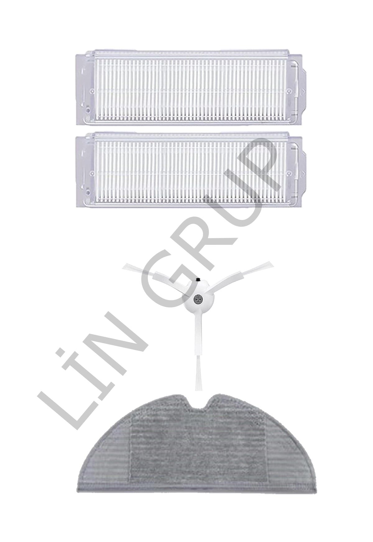 Xiaomi Vacuum Mop 2 Pro (MJST1SHW) Robot Süpürge Uyumlu 4'lü Yedek Parça Seti