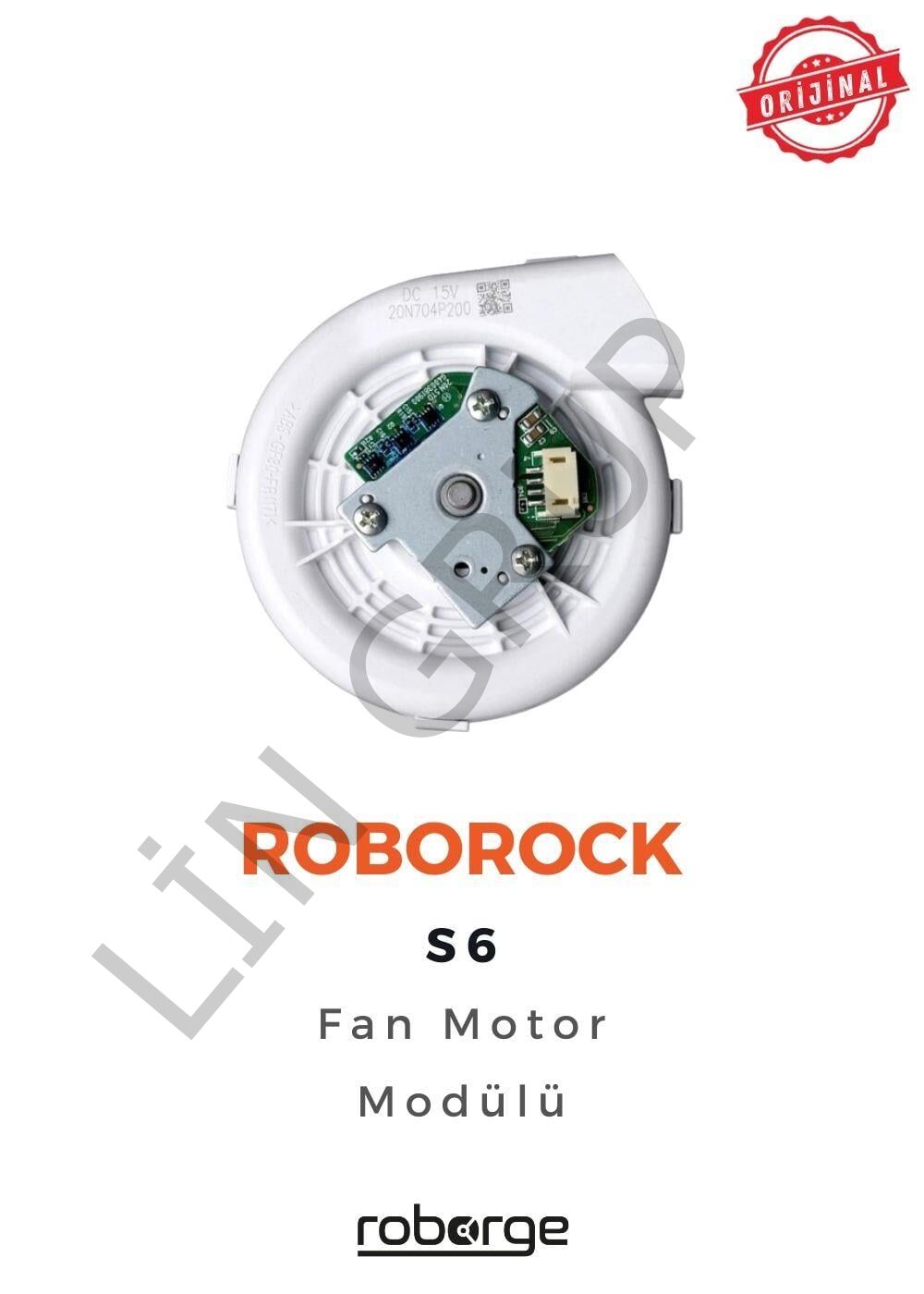 Roborock S6 Robot Süpürge Uyumlu Fan Motor Modülü - Orijinal Ürün