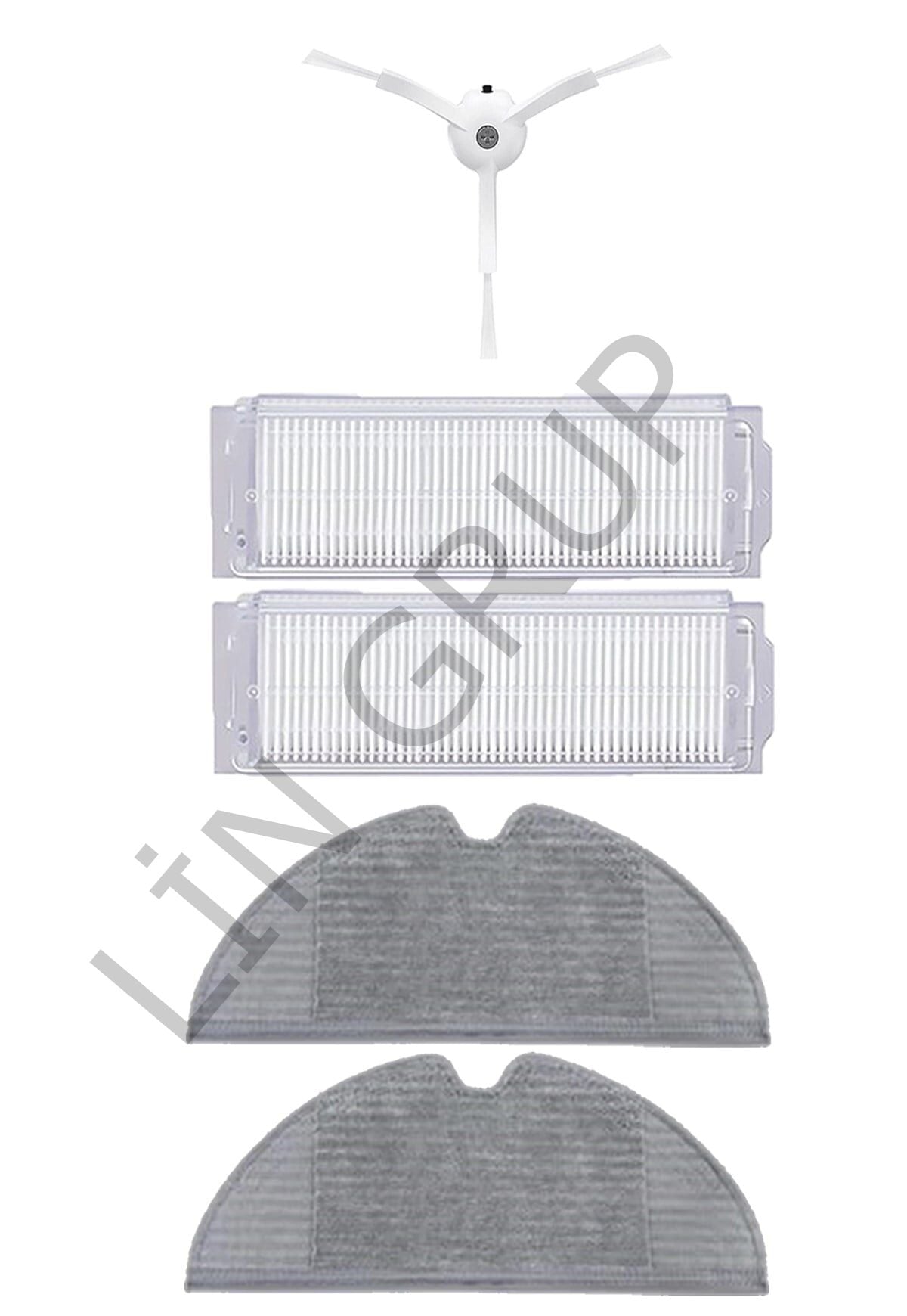 Xiaomi Vacuum Mop 2 Pro (MJST1SHW) Robot Süpürge Uyumlu 5'li Yedek Parça Seti