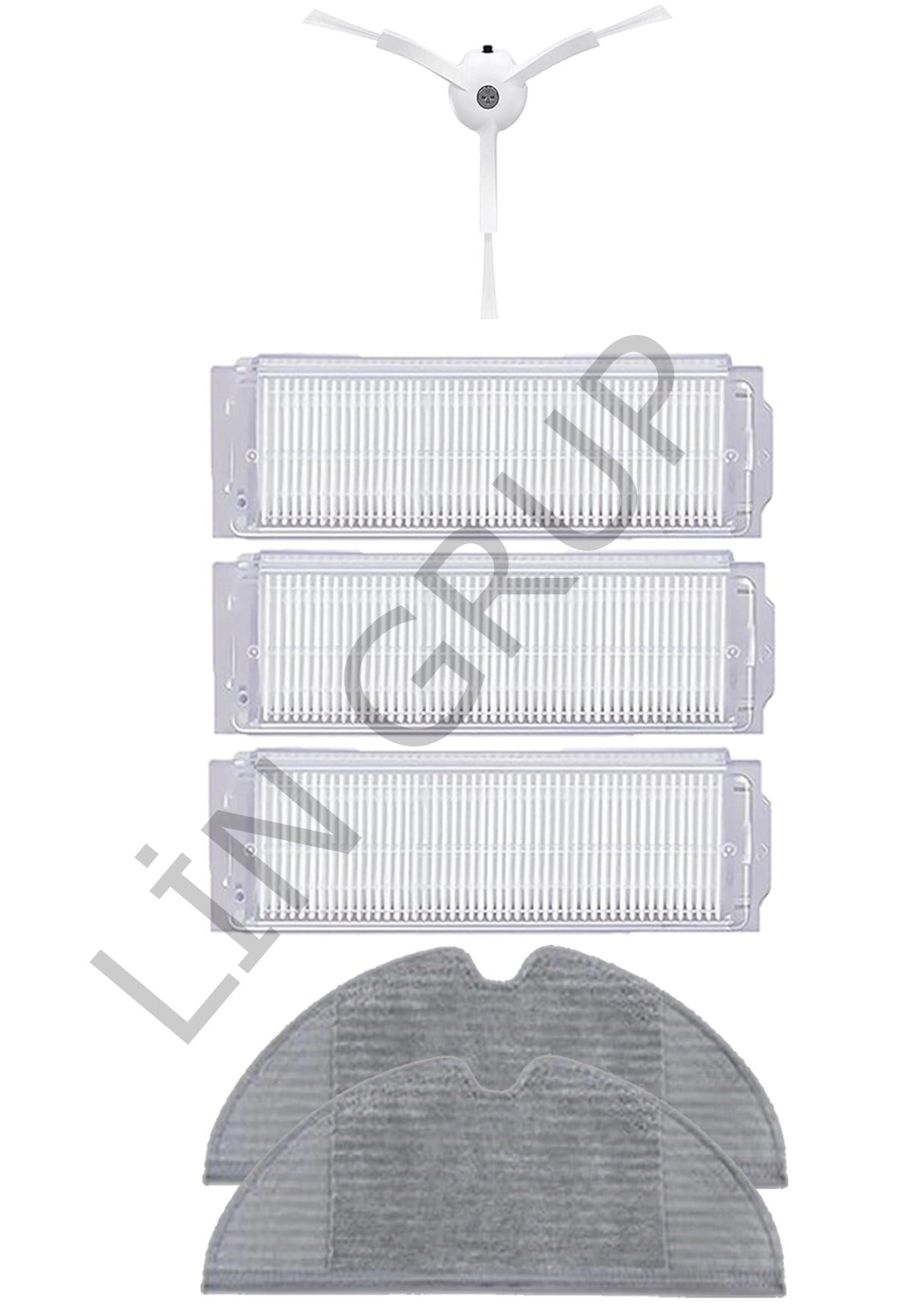 Xiaomi Vacuum Mop 2 Pro (MJST1SHW) Robot Süpürge Uyumlu 6'lı Yedek Parça Seti