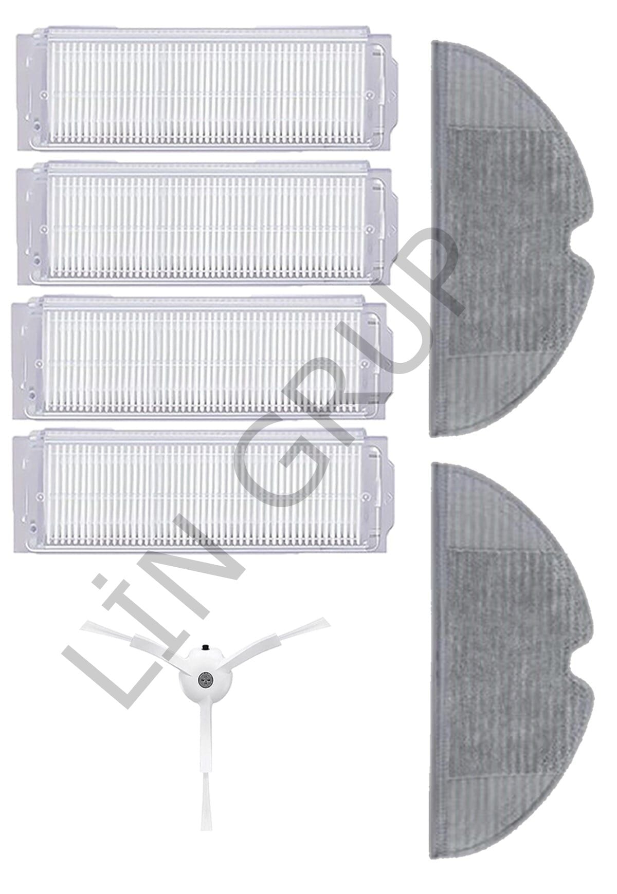 Xiaomi Vacuum Mop 2 Pro (MJST1SHW) Robot Süpürge Uyumlu 7'li Yedek Parça Seti