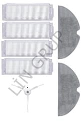 Xiaomi Vacuum Mop 2 Pro (MJST1SHW) Robot Süpürge Uyumlu 7'li Yedek Parça Seti