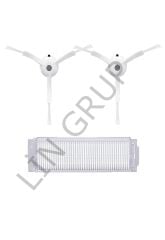 Xiaomi Vacuum Mop 2 Pro (MJST1SHW) Robot Süpürge Uyumlu 3'lü Yedek Parça Seti