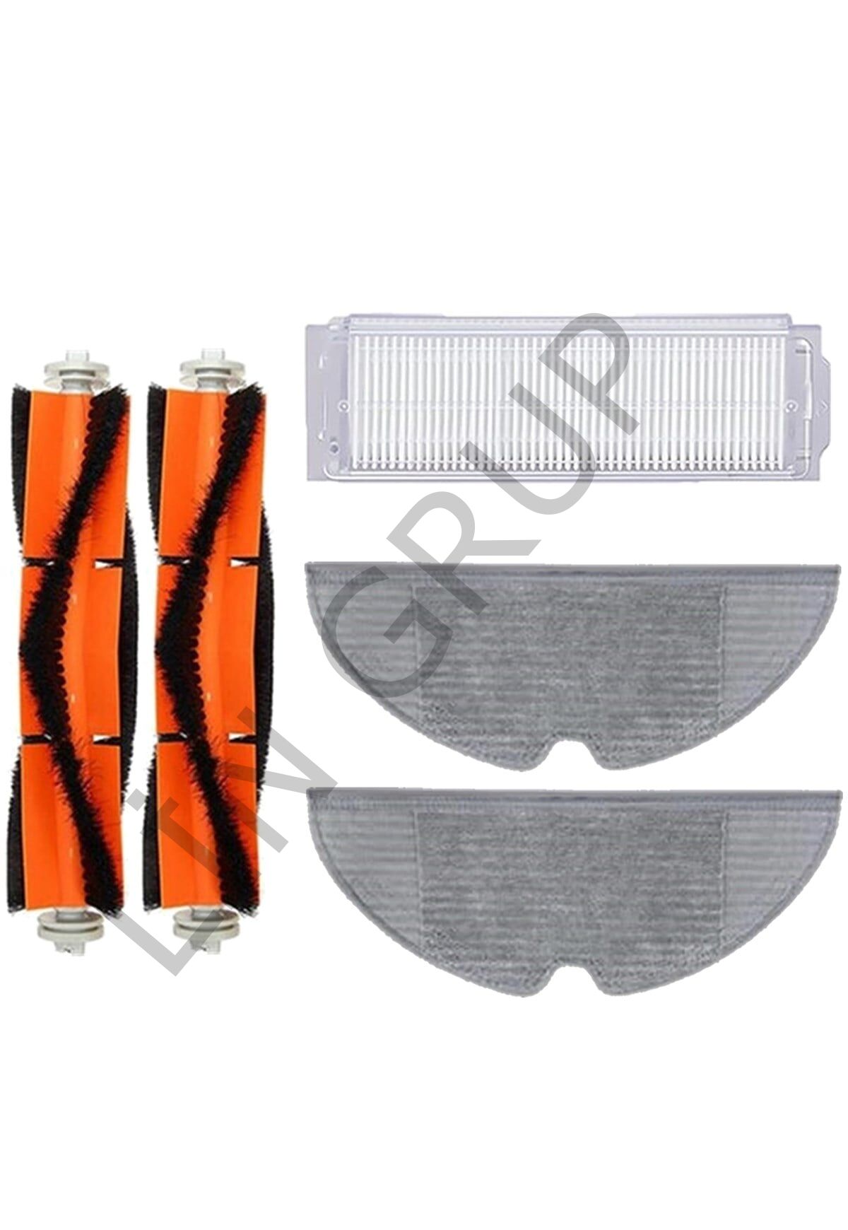 Xiaomi Vacuum Mop 2 Pro (MJST1SHW) Robot Süpürge Uyumlu 5'li Yedek Parça Seti