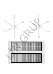 Xiaomi Vacuum Mop 2 (STYTJ03ZHM) Robot Süpürge Uyumlu 4'lü Yedek Parça Seti