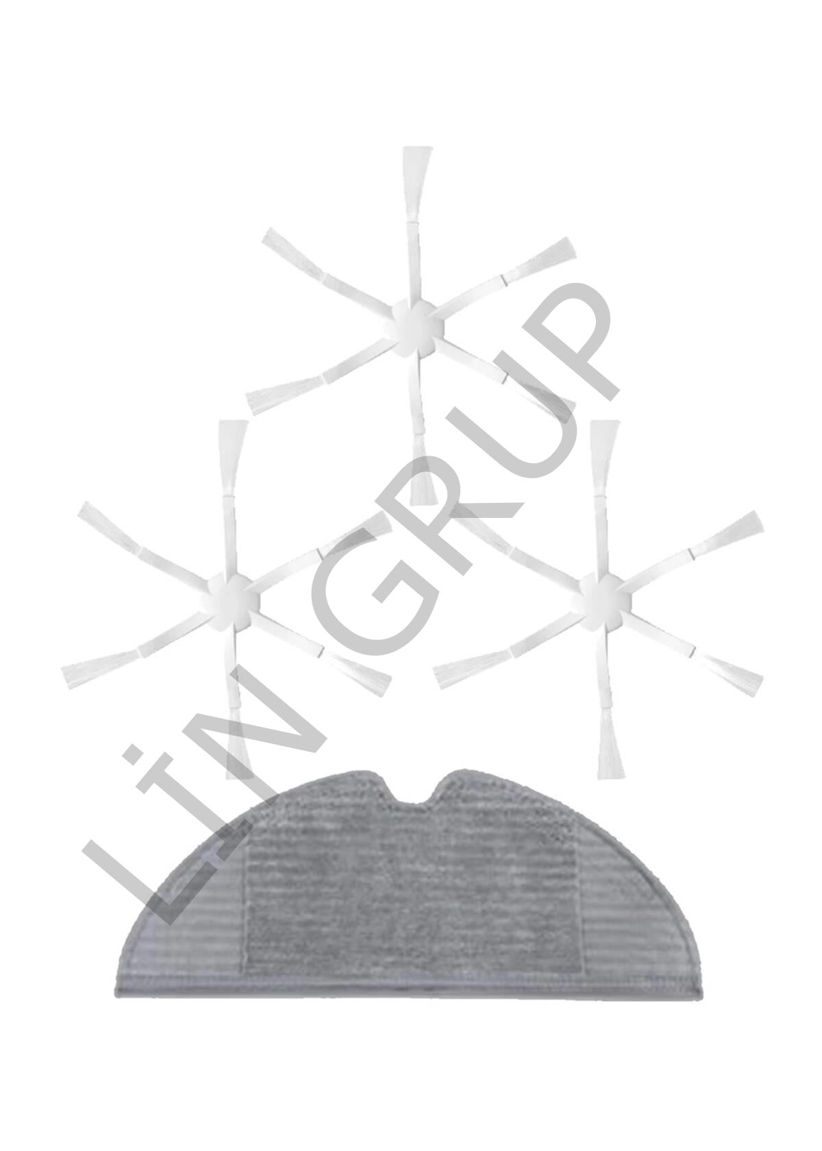 Xiaomi Vacuum Mop 2 (STYTJ03ZHM) Robot Süpürge Uyumlu 4'lü Yedek Parça Seti