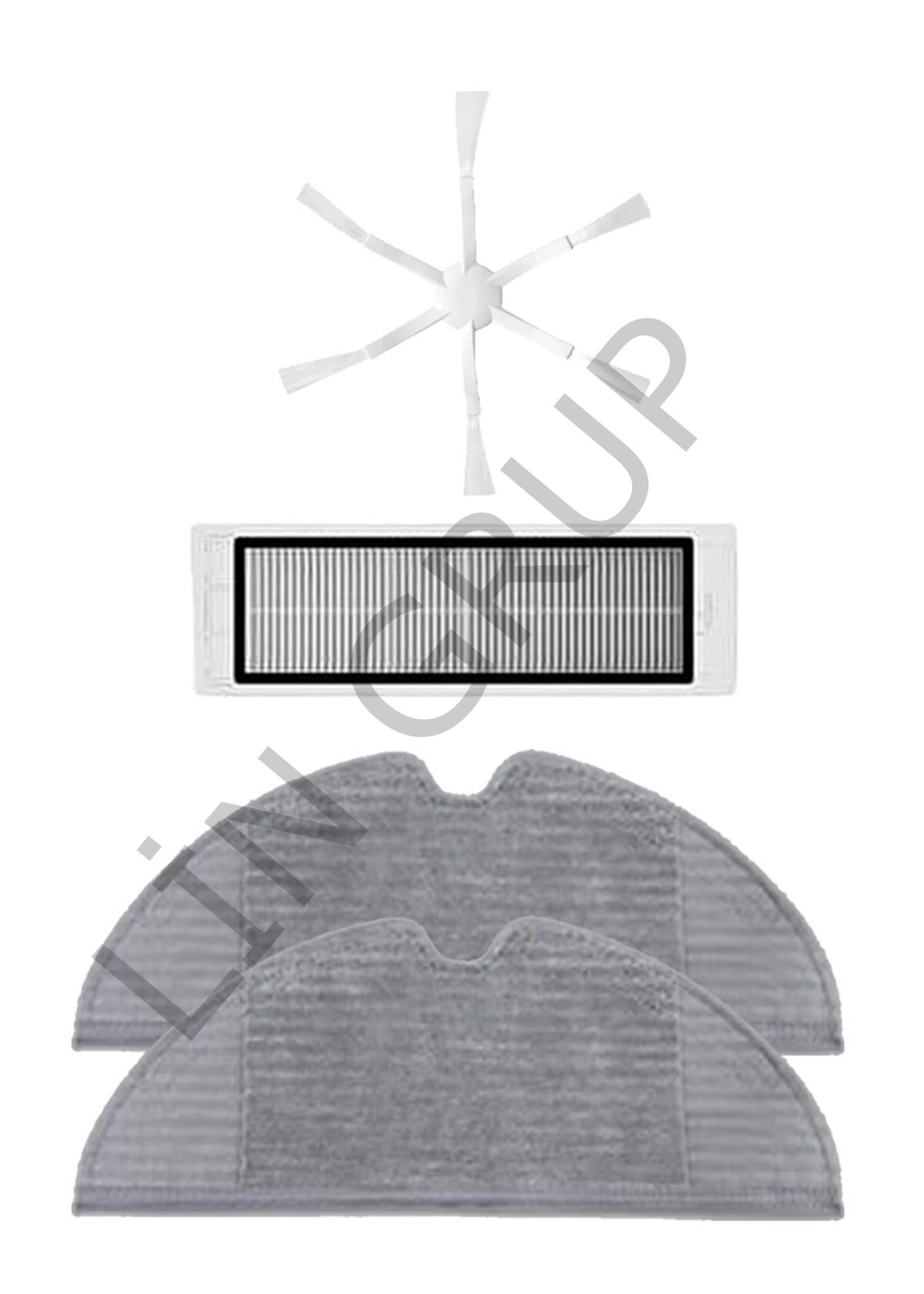 Xiaomi Vacuum Mop 2 (STYTJ03ZHM) Robot Süpürge Uyumlu 4'lü Yedek Parça Seti