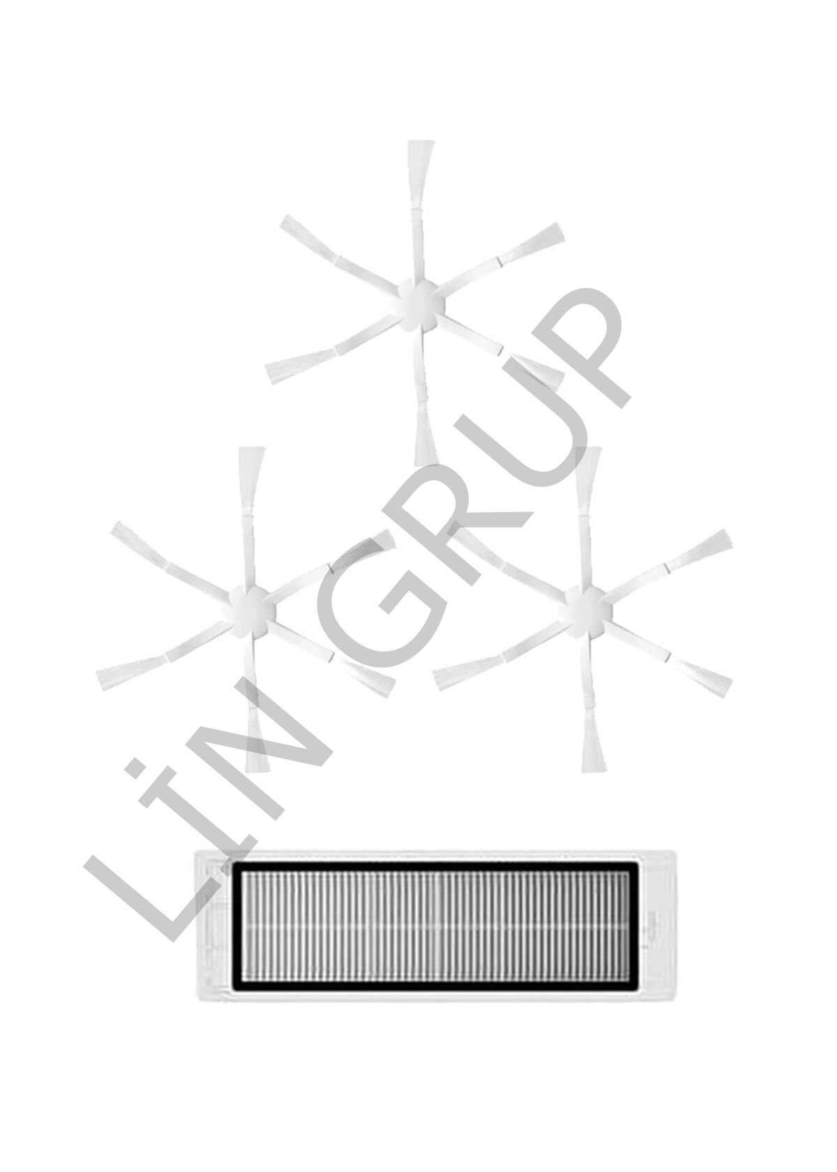 Xiaomi Vacuum Mop 2 (STYTJ03ZHM) Robot Süpürge Uyumlu 4'lü Yedek Parça Seti