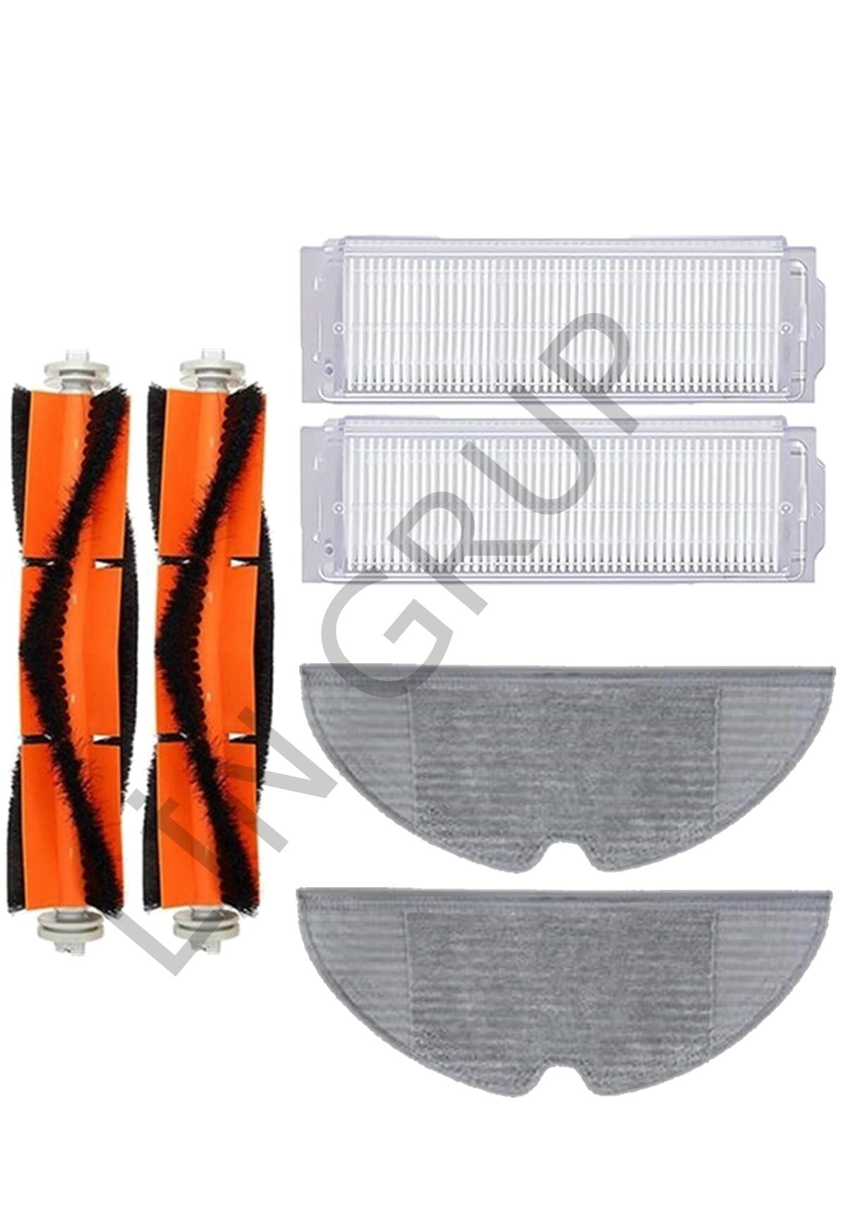 Xiaomi Vacuum Mop 2 Pro (MJST1SHW) Robot Süpürge Uyumlu 6'lı Yedek Parça Seti