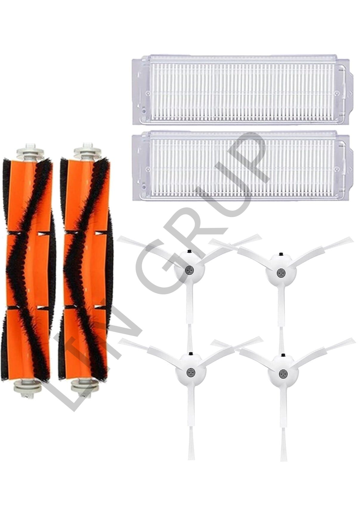 Xiaomi Vacuum Mop 2 Pro (MJST1SHW) Robot Süpürge Uyumlu 8'li Yedek Parça Seti