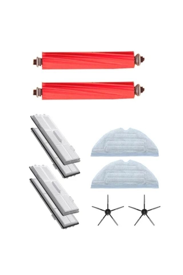 Roborock S7 Sonic Mopping + S7 S7 Maxv S7 Pro Uyumlu Set (Hepa Filtre, Fırça, Mop, Paspas)