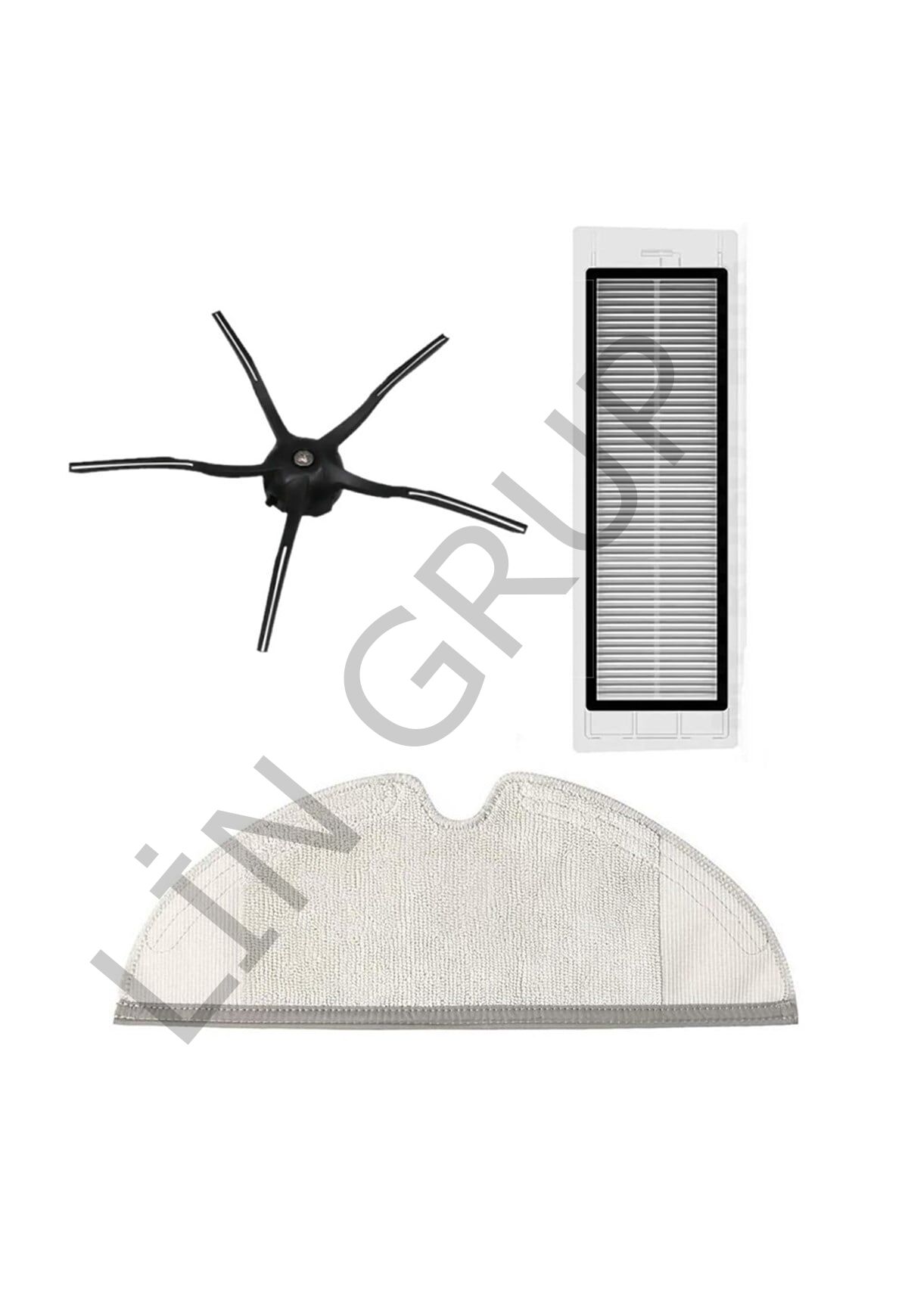 Roborock S6 Pure Robot Süpürge Uyumlu 3'lü Yedek Parça Seti