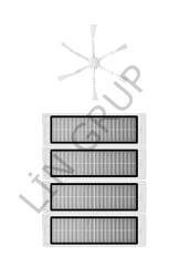 Xiaomi Vacuum Mop 2 (STYTJ03ZHM) Robot Süpürge Uyumlu 5'li Yedek Parça Seti