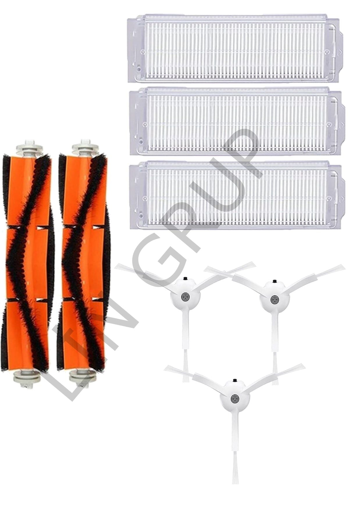 Xiaomi Vacuum Mop 2 Pro (MJST1SHW) Robot Süpürge Uyumlu 8'li Yedek Parça Seti