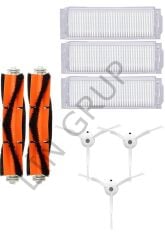 Xiaomi Vacuum Mop 2 Pro (MJST1SHW) Robot Süpürge Uyumlu 8'li Yedek Parça Seti