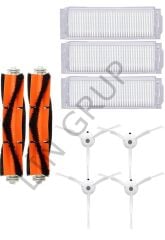 Xiaomi Vacuum Mop 2 Pro (MJST1SHW) Robot Süpürge Uyumlu 9'lu Yedek Parça Seti