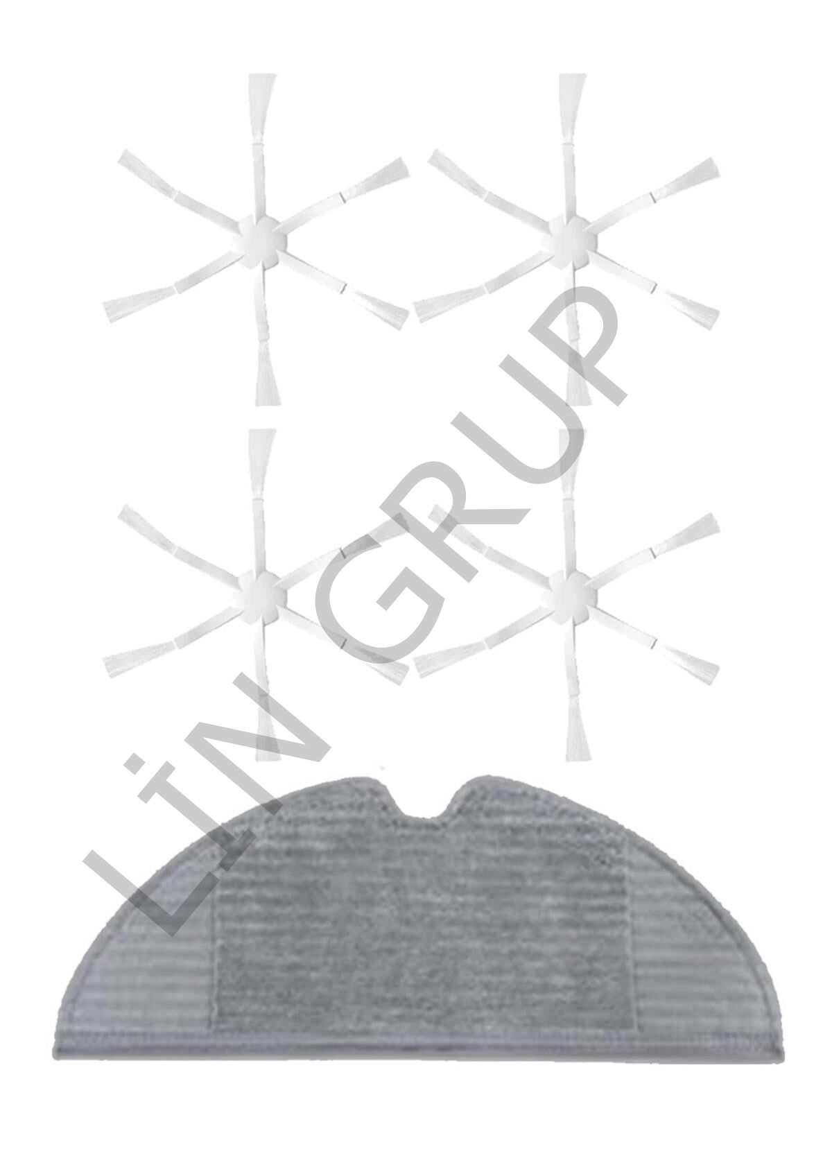 Xiaomi Vacuum Mop 2 (STYTJ03ZHM) Robot Süpürge Uyumlu 5'li Yedek Parça Seti