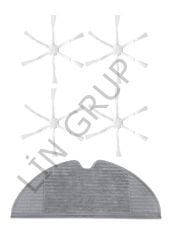 Xiaomi Vacuum Mop 2 (STYTJ03ZHM) Robot Süpürge Uyumlu 5'li Yedek Parça Seti