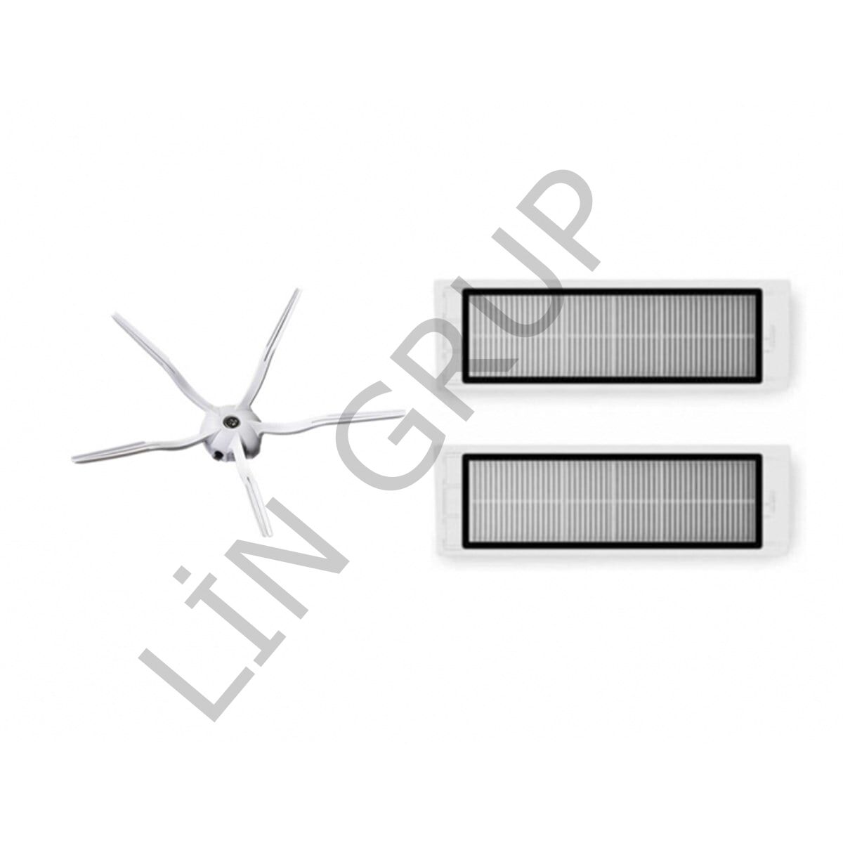 Roborock S6 Pure Robot Süpürge Uyumlu 3'lü Yedek Parça Seti