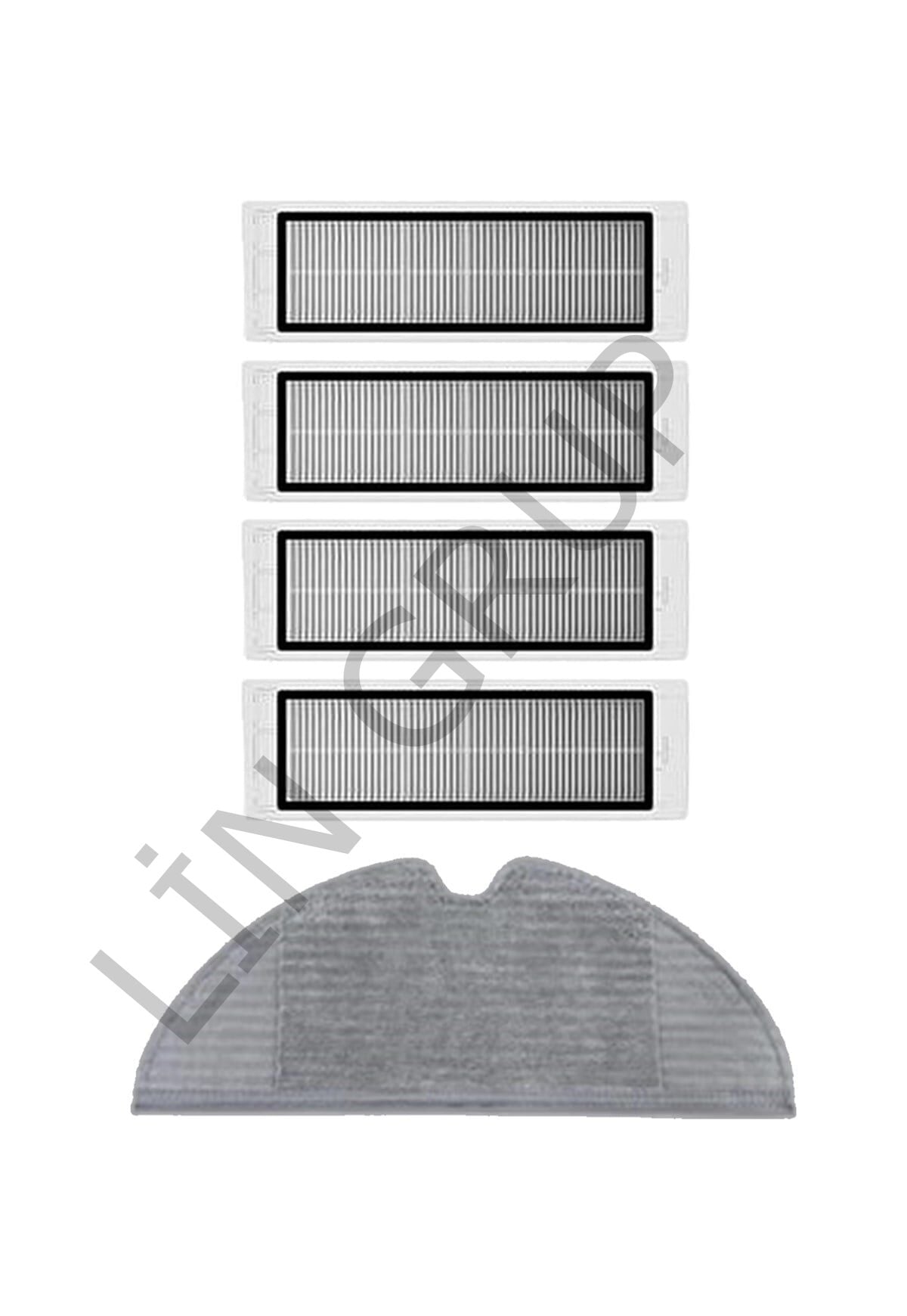 Xiaomi Vacuum Mop 2 (STYTJ03ZHM) Robot Süpürge Uyumlu 5'li Yedek Parça Seti