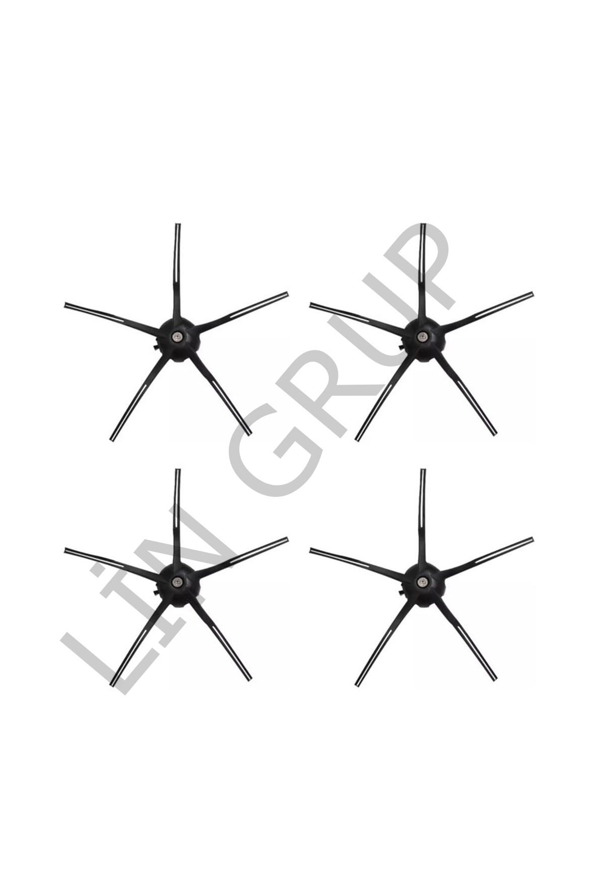 Roborock S6 Pure Robot Süpürge Uyumlu 4'lü Yan Fırça - Yedek Parça Seti