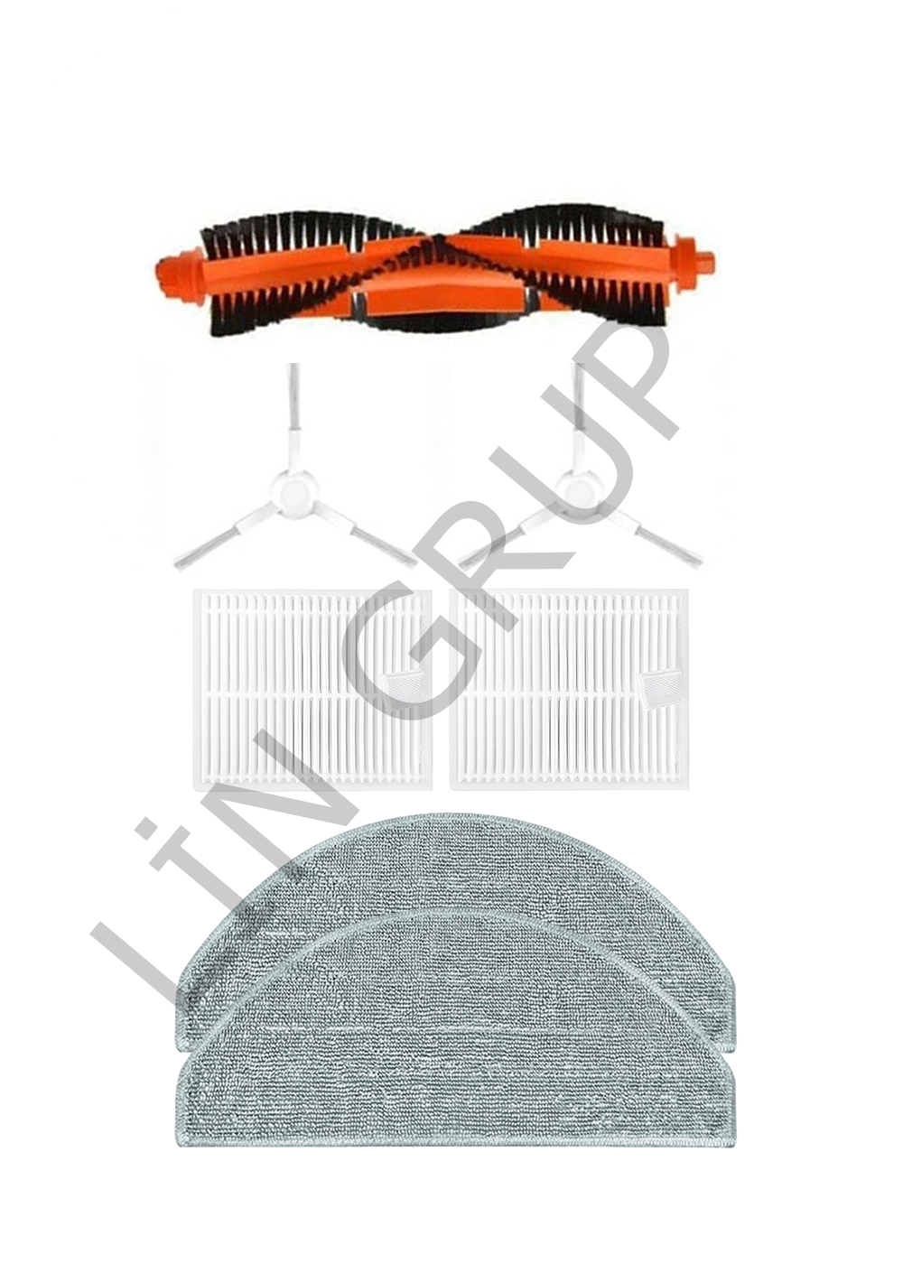 Xiaomi Mijia 3C Plus Robot Süpürge Uyumlu 7'li - Yedek Parça Seti