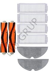 Xiaomi Vacuum Mop 2 Pro (MJST1SHW) Robot Süpürge Uyumlu 8'li Yedek Parça Seti