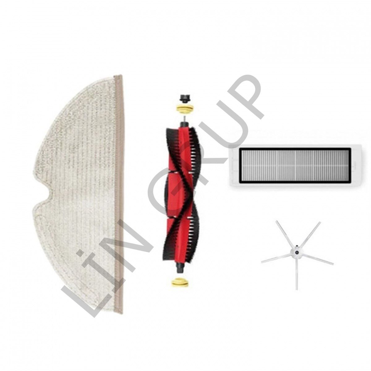 Roborock S6 Pure Robot Süpürge Uyumlu 4'lü Yedek Parça Seti