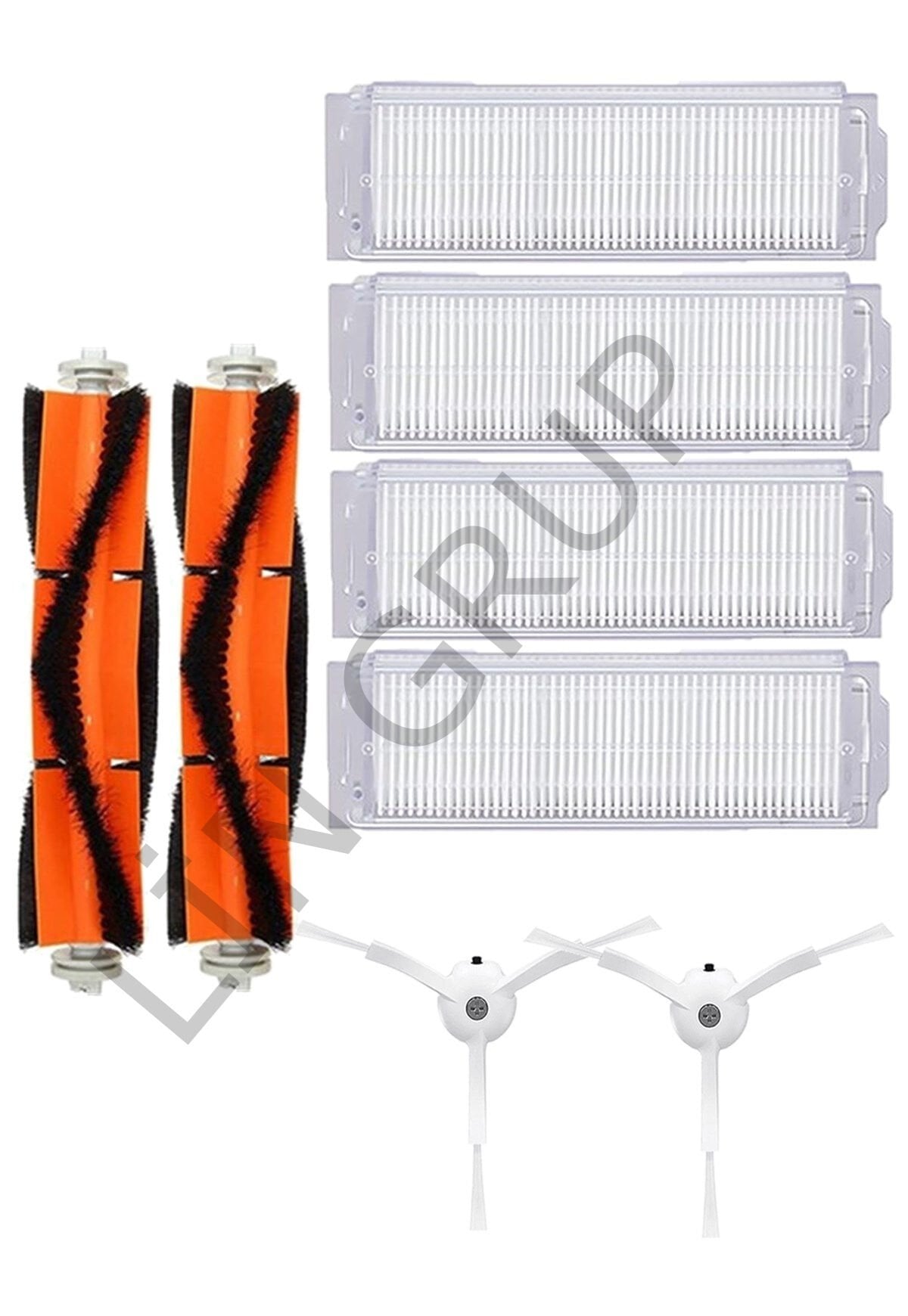 Xiaomi Vacuum Mop 2 Pro (MJST1SHW) Robot Süpürge Uyumlu 8'li Yedek Parça Seti