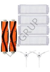 Xiaomi Vacuum Mop 2 Pro (MJST1SHW) Robot Süpürge Uyumlu 8'li Yedek Parça Seti