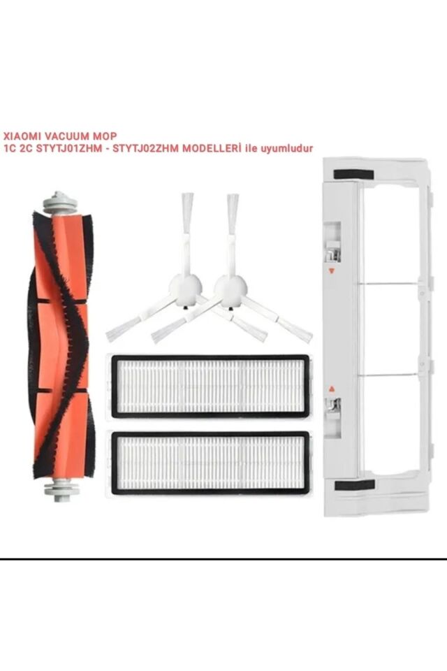 Xiaomi Vacuum Mop Fırça Filtre Kapak Seti 1c - 2c Stytj01zhm Stytj02zhm Uyumlu