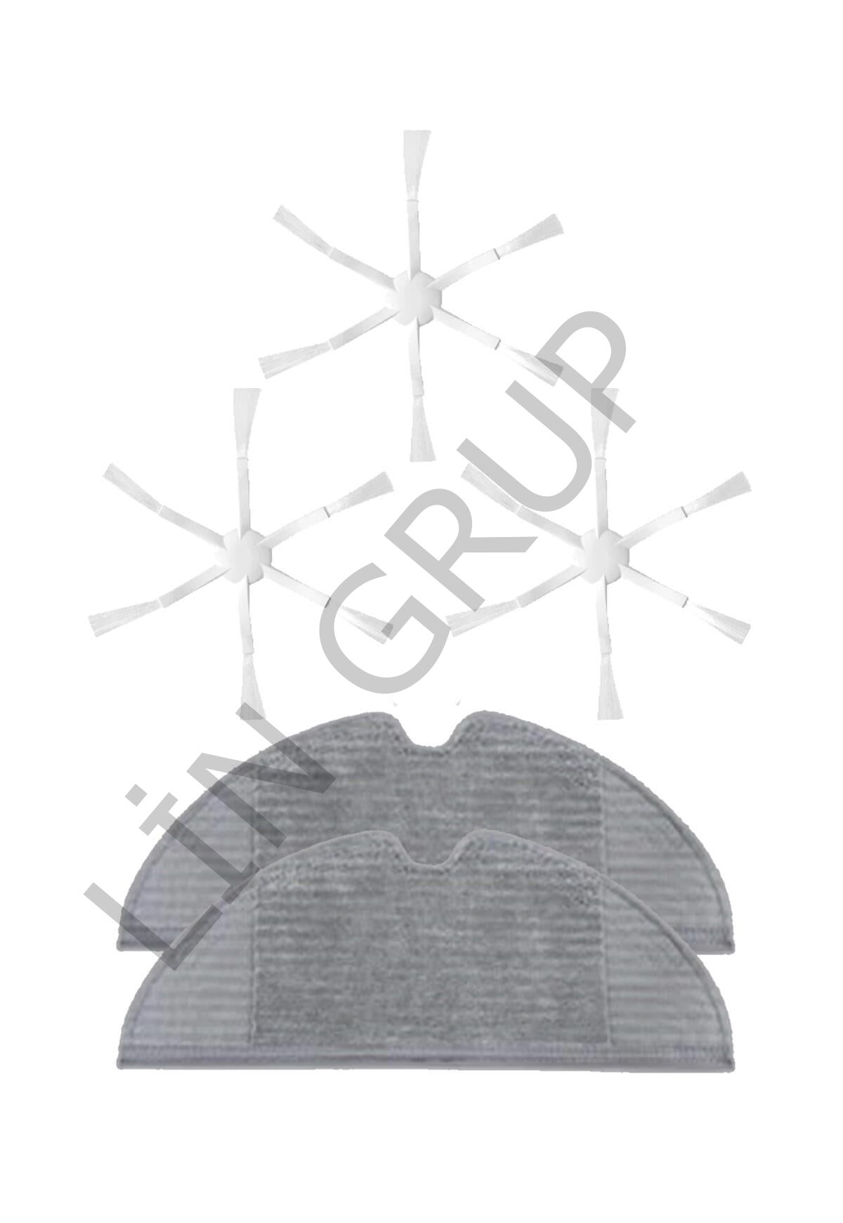 Xiaomi Vacuum Mop 2 (STYTJ03ZHM) Robot Süpürge Uyumlu 5'li Yedek Parça Seti