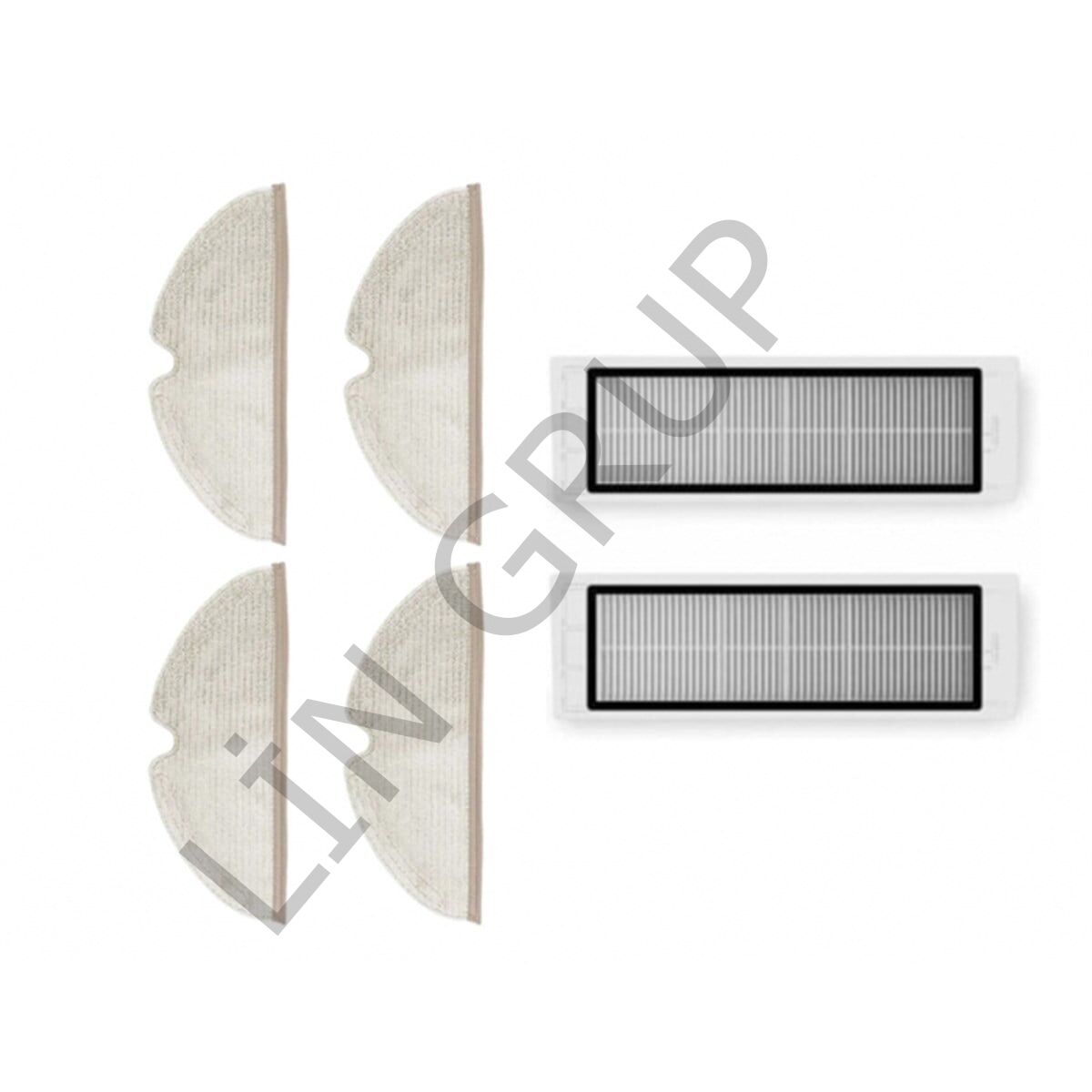 Roborock S6 Pure Robot Süpürge Uyumlu 6'lı Yedek Parça Seti