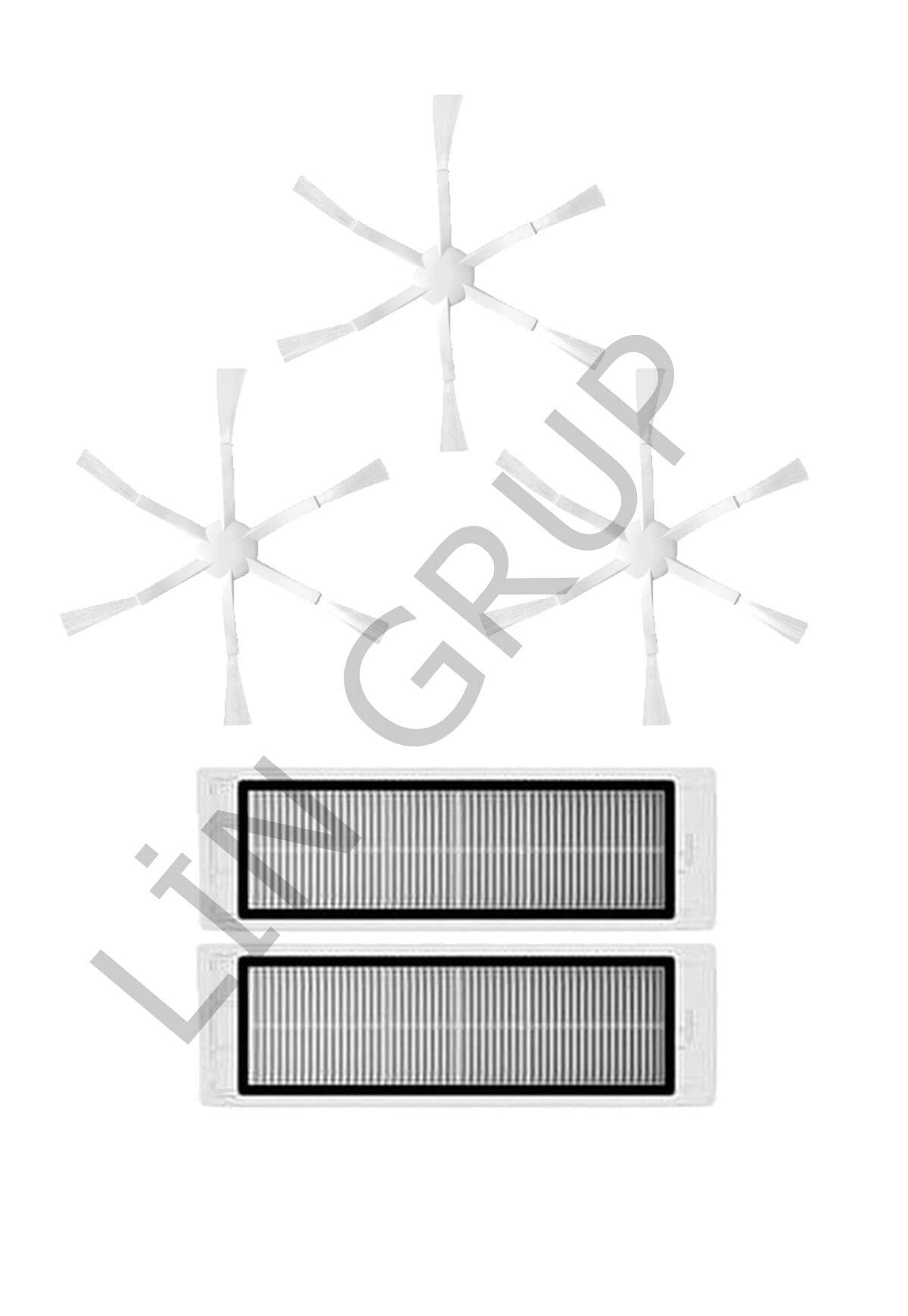 Xiaomi Vacuum Mop 2 (STYTJ03ZHM) Robot Süpürge Uyumlu 5'li Yedek Parça Seti