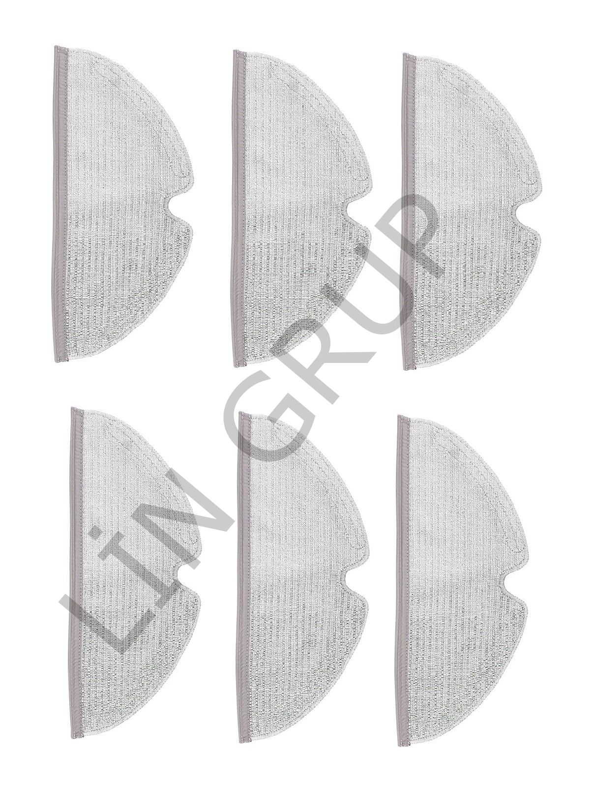 Roborock S6 Pure Robot Süpürge Uyumlu 6'lı Mop Bezi