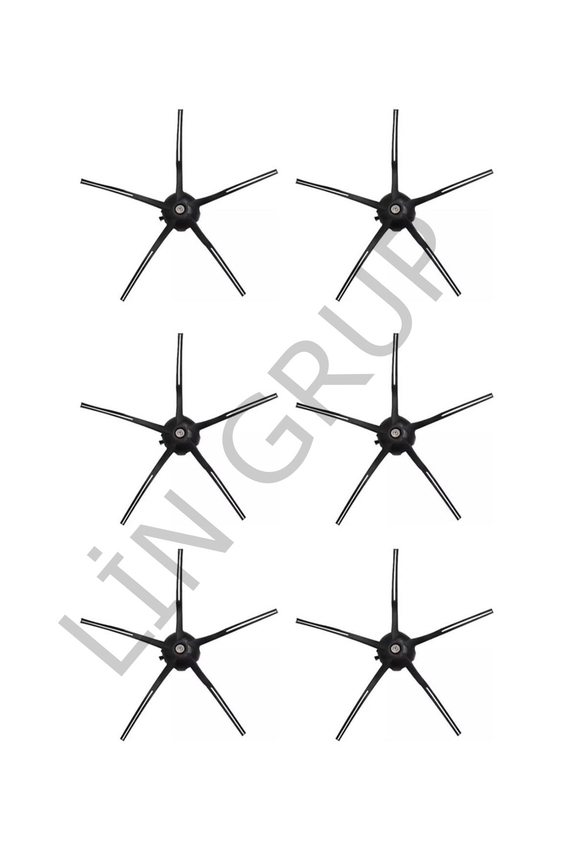 Roborock S6 Pure Robot Süpürge Uyumlu 6'lı Yan Fırça - Yedek Parça Seti