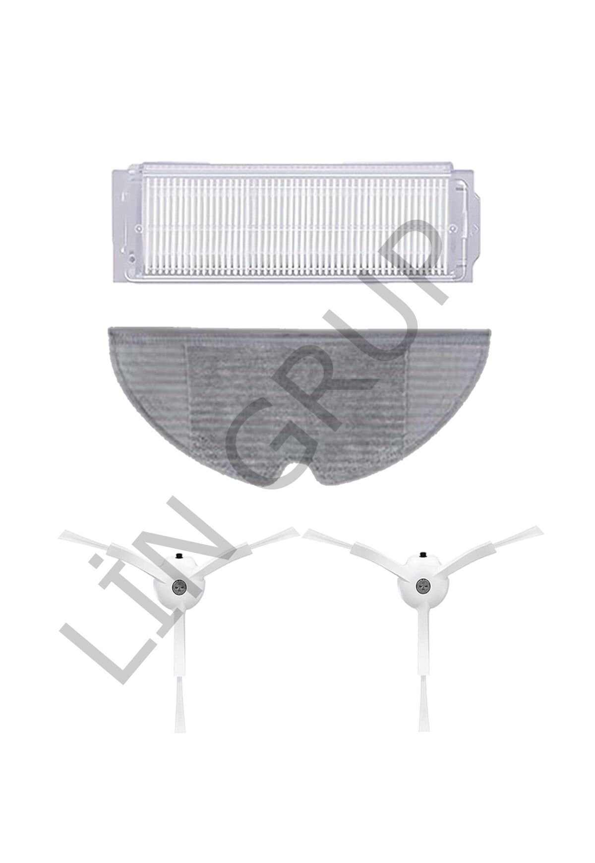 Xiaomi Vacuum Mop 2 Pro (MJST1SHW) Robot Süpürge Uyumlu 4'lü Yedek Parça Seti