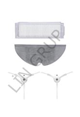 Xiaomi Vacuum Mop 2 Pro (MJST1SHW) Robot Süpürge Uyumlu 4'lü Yedek Parça Seti