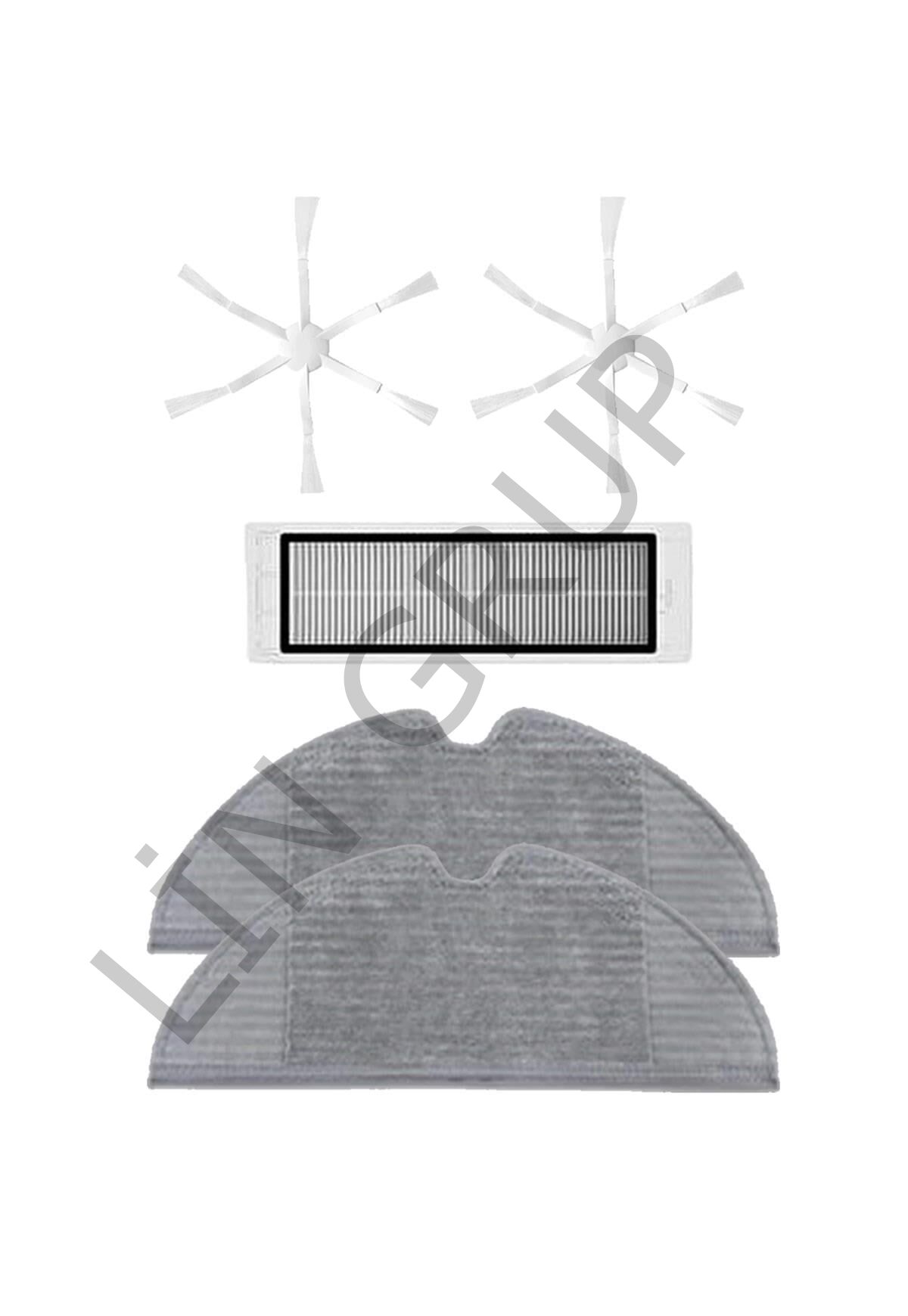 Xiaomi Vacuum Mop 2 (STYTJ03ZHM) Robot Süpürge Uyumlu 5'li Yedek Parça Seti