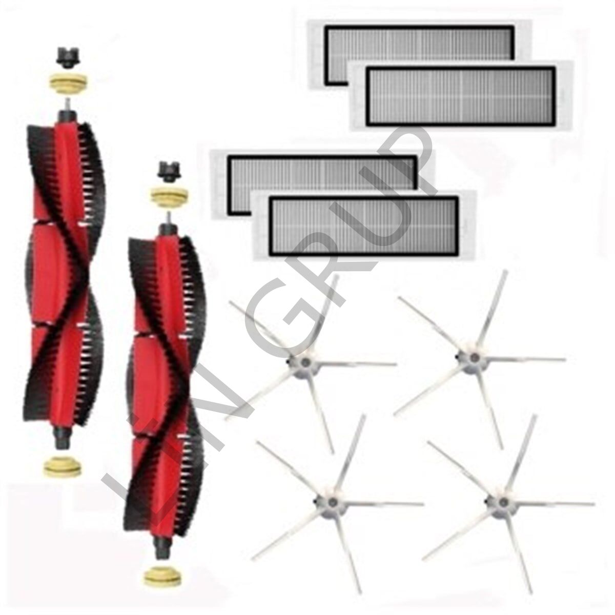 Roborock S6 Pure Robot Süpürge Uyumlu 10'lu Yedek Parça Seti