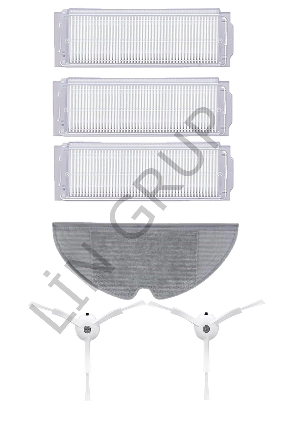 Xiaomi Vacuum Mop 2 Pro (MJST1SHW) Robot Süpürge Uyumlu 6'lı Yedek Parça Seti