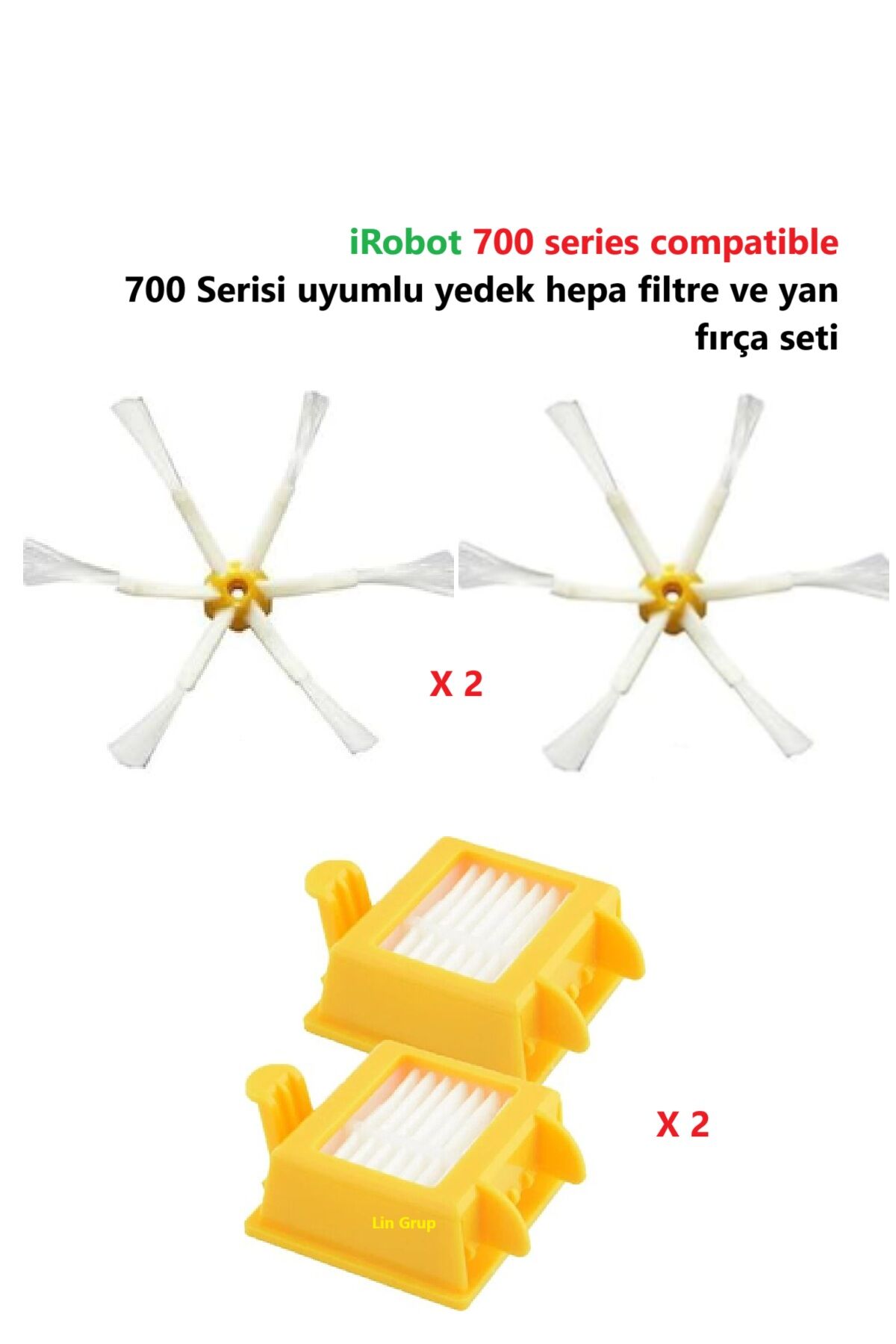 iRobot Vacuum robot süpürge 700 760 770 772 7076 780 782 790 uyumlu yedek parça seti